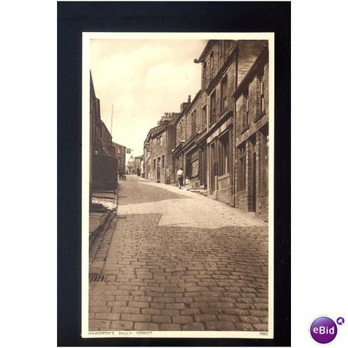 Yorkshire HAWORTH Hilly Street Postcard by Scott (7002)