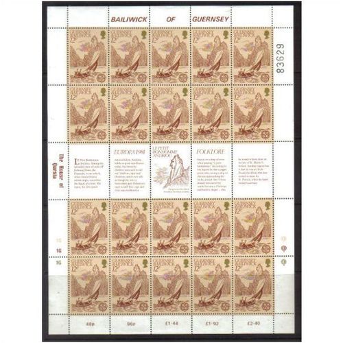 1981 GB GUERNSEY EUROPA SHEET UMM SG 230