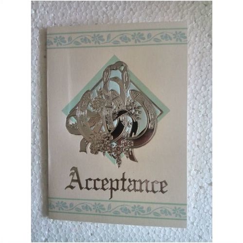 Wedding Acceptance Card #2