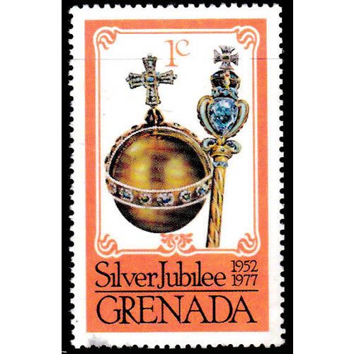 Grenada 1977 - Silver Jubilee - 1 x 1c MNH Stamp