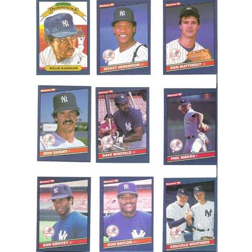 1986 Donruss New York Yankees team set with Donruss Highlights- 32 cards