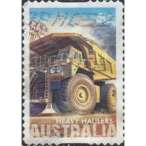 AUSTRALIA, ROAD, Heavy Haulers, brown 2008, 50c