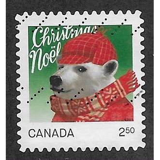 CAN 2015 $2.50 (S/A)'CHRISTMAS ' FINE USED (EBID63-795)