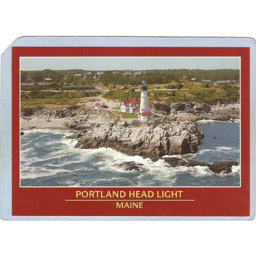 ME Portland Lighthouse Postcard Portland Head Lighthouse lighthouse_box1~265