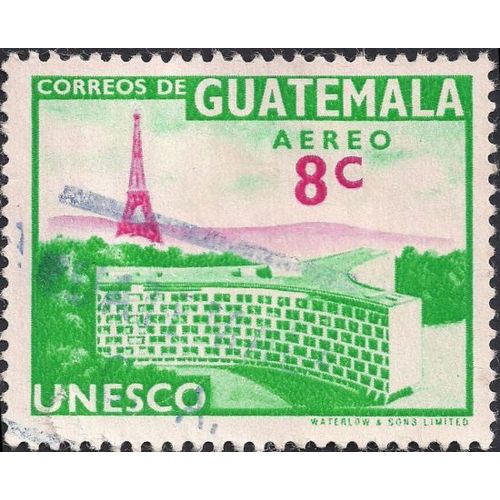 GUATEMALA, Unesco Paris, green 1960, 8c