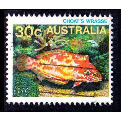 Australia 1984 Marine Life 30c Wrasse Used Stamp Fish