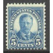 637 5c Theodore Roosevelt Average MNH Q1560