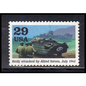 2765c 29c Sicily Invaded Fine MNH V2654