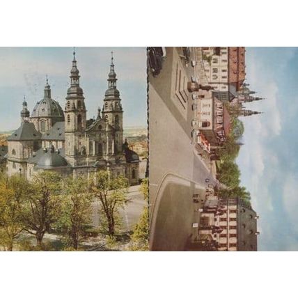 Barockstadt Fulda 2x Postcard s