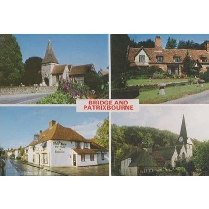 Patrixbourne Kent White Horse Pub Postcard