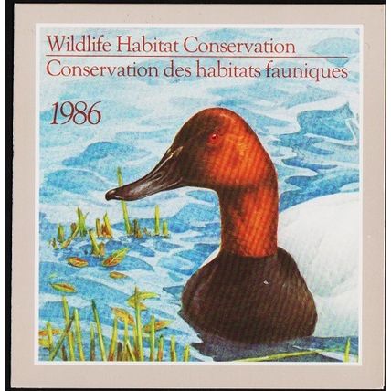 Canada. 1986 $4 Wildlife Habitat Conservation Stamp. Unmounted Mint