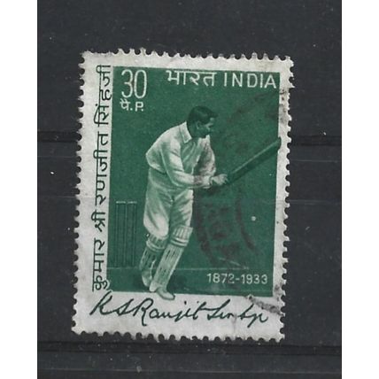 India.K. S. Ranjitsinhji (cricketer) Commemoration stamp.Fine Used.June23