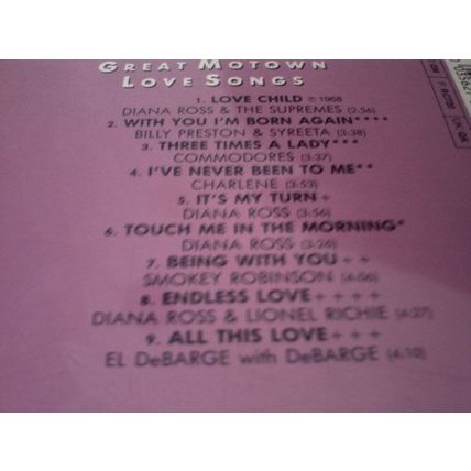 VAR/ART - THREE TIMES A LADY : GREAT MOTOWN LOVE SONGS(1986) - CDALBUM-1DISC