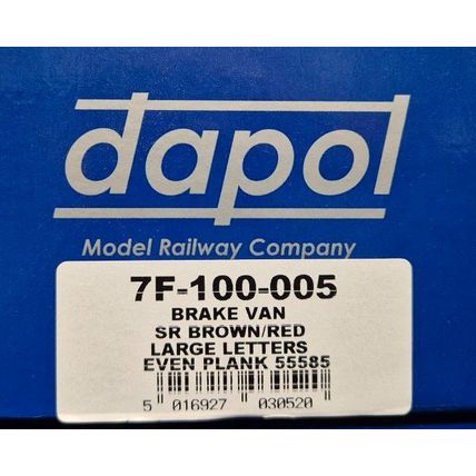 Dapol 7F-100-005 Southern Railway Pill Box Brake Van SR 55585 O Gauge - NEW