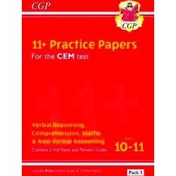 11 CEM Practice Papers: Ages 10-11 - Pack 1 (with Parents' Guide & Online Editio