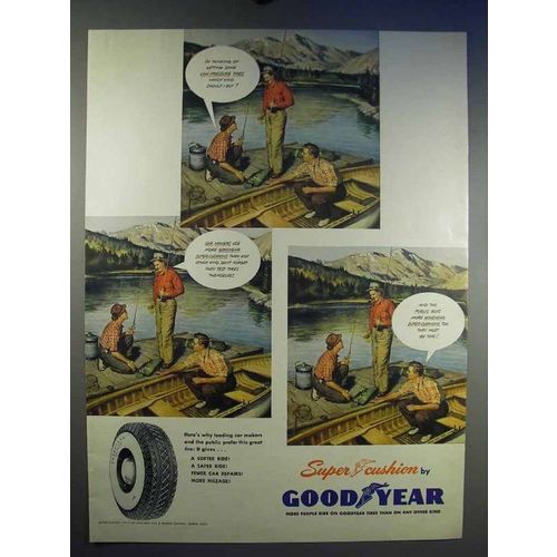 1950 Goodyear Super Cushion Tires Ad - I'm Thinking