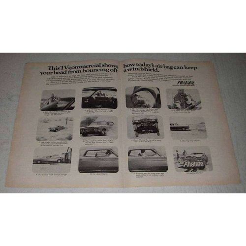 1973 Allstate Insurance Ad - Air Bag Can Keep Your Head