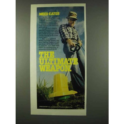 1978 Weed Eater Electric Trimmer/Edger Ad - The Weapon
