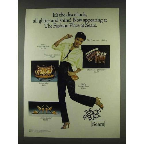 1978 Sears Ad - Satin Polyester Shirt, Trimmed Camisole