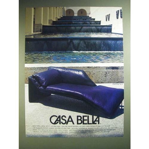 1985 Casa Bella Sofa Ad - Casa Bella