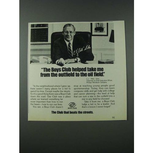 1986 Boys Club Ad - C.J. Pete Silas