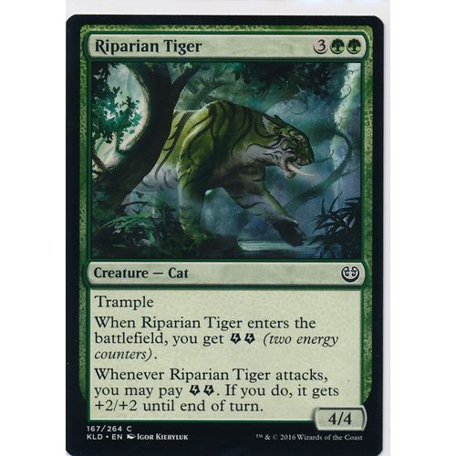 Magic the Gathering MTG Kaladesh 167/264 Riparian Tiger