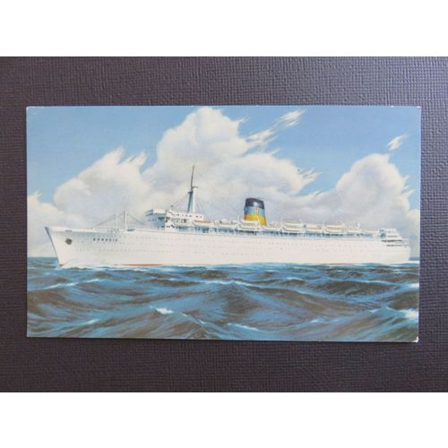 Greek Line Q.S.S. Arkadia Postcard