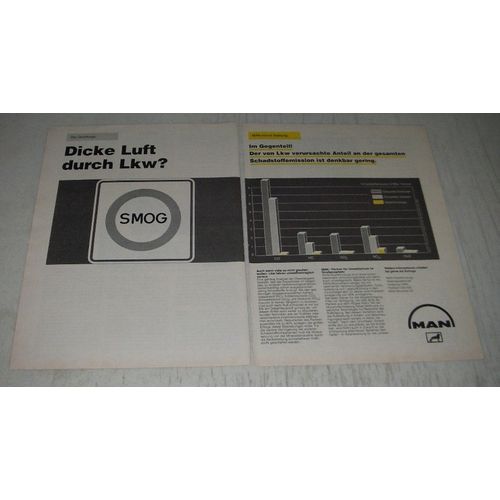 1990 Man Corporation Ad (in German) - Dicke luft durch Lkw?