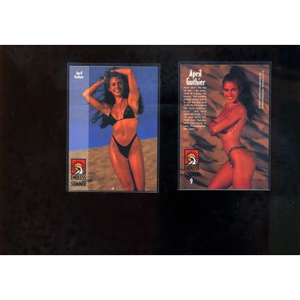 APRIL GUTHIER 1993 ENDLESS SUMMER Portfolio TRADING CARD #9 Hot Model NM