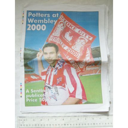 2000 Evening Sentinel, Potters at Wembley, Stoke City