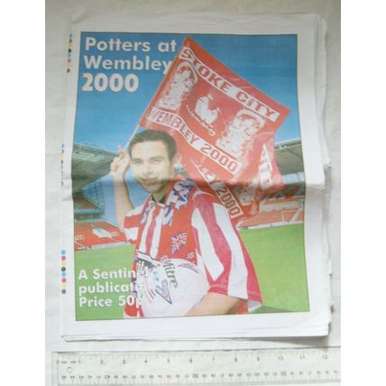 2000 Evening Sentinel, Potters at Wembley, Stoke City