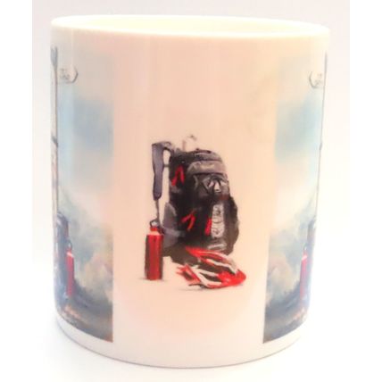 Red Bicycle Mug Fine China 9.5 CM