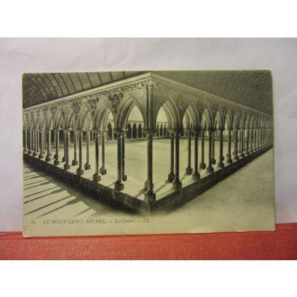 Le Cloitre, LE MONT-SAINT-MICHEL, FRANCE unused antique postcard