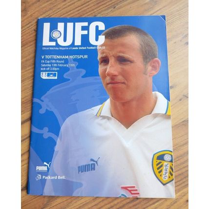 1999 FA Cup 5th Round Programme & Ticket – Leeds Utd vs Tottenham / Spurs