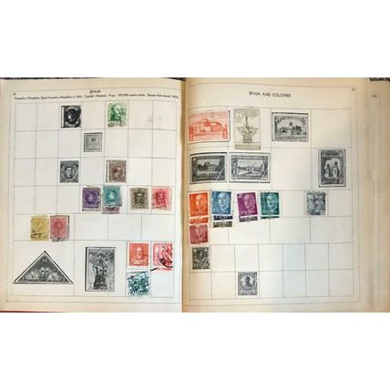 Paragon Stamp Collecting Book Album 1931 - stamps included