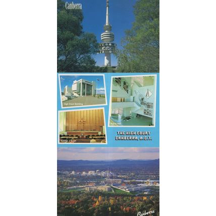 Interior Of The High Court Canberra Australia 3x Postcard s