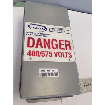 NEW OLD SYNDEVCO CPB2616-SN-03 BREAKER ENCLOSURE/ DISCONNECT, 480/575VAC,FL