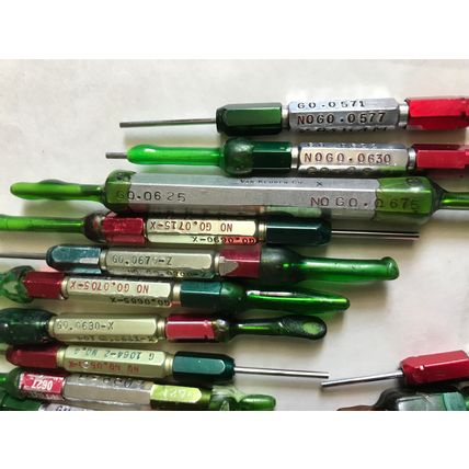 LOT PLUG GAGE GO NOGO VAN KEUREN .042,045,090,100,064,068,042,045,070,072  ,04,ES