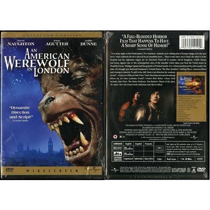 AN AMERICAN WEREWOLF IN LONDON WS COLLECTOR'S ED 2001 UNIVERSAL VIDEO NEW