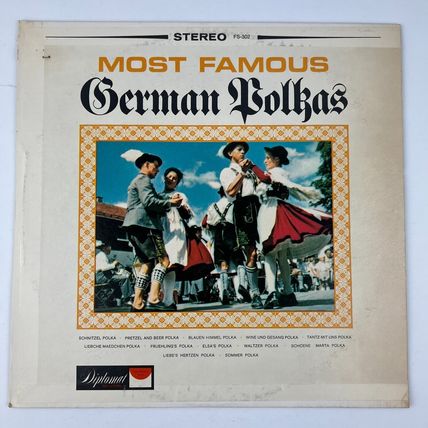 Hermann Holtz Dance Band Most Famous German Polkas Vinyl LP Record Album FS-302
