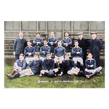 ptc8386 - Yorks' - The Dewsbury & Savile Football Team 1910-1911 - print 6x4