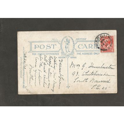 Genealogy Postcard Gwen Humberstone 93 Whitehorse Lane South Norwood SE25 1920