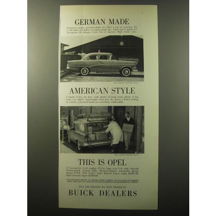 1960 Opel Rekord Two-Door Sedan and Caravan Station Wagon Advertisement