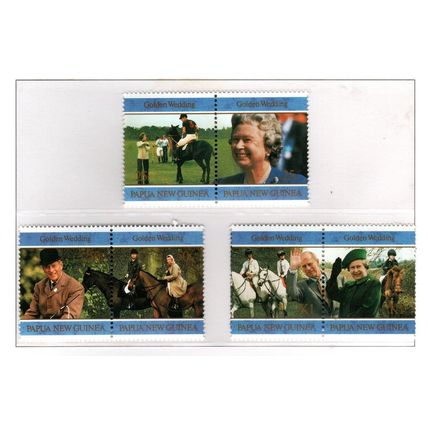 Papua New Guinea ASC 767-73 1997 Golden Wedding,mint never hinged