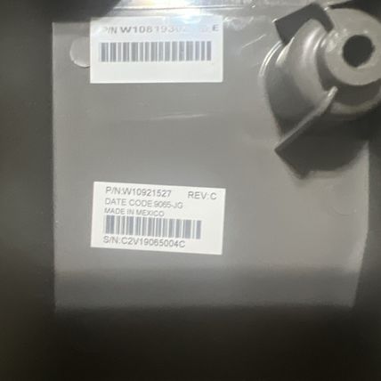 W11371720 Whirlpool Cover OEM W11371720