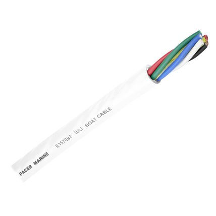 Pacer Round 6 Conductor Cable - By The Foot - 16/6 AWG - Black, Brown, Red, G...