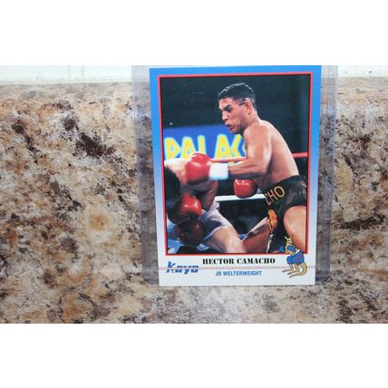 1991 kayo boxing jr welterweight hecton camacho hof card#040