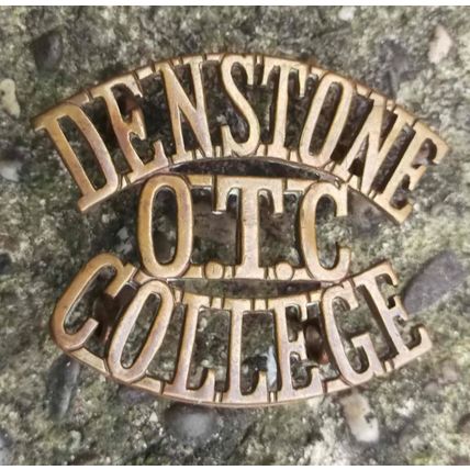 Vintage British OTC Denstone School Officer Training Corps Shoulder Title Army
