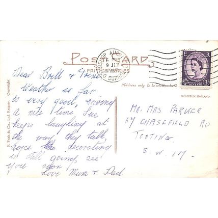 St Mary's Abenue, Crook : Frith's series colour printed postcard COK 22 pu 1967