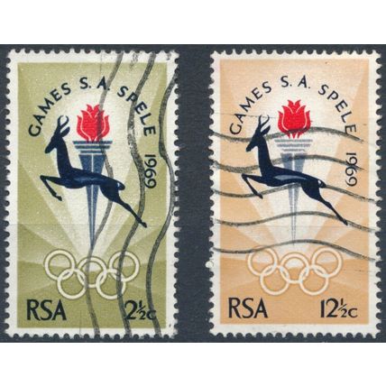 South African Games. Bloemfontein - South Africa 1969 - F H - SG 278/9 (A)